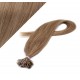 Vlasy európskeho typu na predlžovanie keratínom 60cm - svetlo hnedé