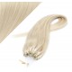 Vlasy pre metódu Micro Ring / Easy Loop / Easy Ring / Micro Loop 40cm - platinová blond