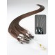 20" (50cm) Micro ring human hair extensions – medium brown
