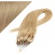 Vlasy pre metódu Micro Ring / Easy Loop / Easy Ring / Micro Loop 50cm - prírodná blond