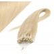 Vlasy pre metódu Micro Ring / Easy Loop / Easy Ring / Micro Loop 60cm - najsvetlejšia blond