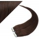 Vlasy pre metódu Pu Extension / Tapex / Tape Hair / Tape IN 40cm - tmavo hnedé