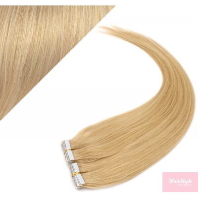 Vlasy pre metódu Pu Extension / Tapex / Tape Hair / Tape IN 40cm - prírodná blond