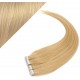 Vlasy pre metódu Pu Extension / Tapex / Tape Hair / Tape IN 40cm - prírodná blond