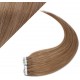 Vlasy pre metódu Pu Extension / TapeX / Tape Hair / Tape IN 50cm - svetlo hnedé