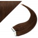 Vlasy pre metódu Pu Extension / Tapex / Tape Hair / Tape IN 60cm - stredne hnedé