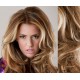 20" (50cm) Clip in wavy human REMY hair - mixed blonde