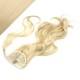 Clip in príčesok cop/vrkoč 100% japonský kanekalon 60cm vlnitý - najsvetlejšia blond