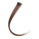 20" (50cm) clip in human hair streak – medium brown