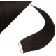 Vlasy pre metódu Pu Extension / Tapex / Tape Hair / Tape IN 60cm - prírodná čierna