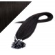 Vlasy európskeho typu na predlžovanie keratínom 40cm - prírodná čierna