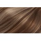 Clip in vlasy 43cm 100% ľudské - REMY 70g - tmavý melír
