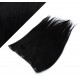 Clip in REMY vlasový pás 43cm rovný - čierna