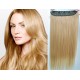 24˝ one piece full head clip in hair weft extension straight – black