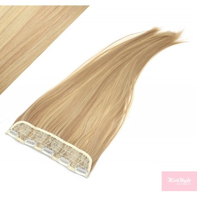 Clip in pás japonský kanekalon 63cm rovný - prírodná / svetlejšia blond