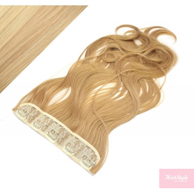 Clip in pás japonský kanekalon 63cm vlnitý - prírodná / svetlejšia blond