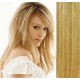 Clip in vlasy 43cm 100% ľudské 100g - prírodná / svetlejšia blond