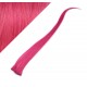 Clip in pramienok - REMY 100% ľudské vlasy, 6ks - ružová