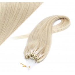 Vlasy pre metódu Micro Ring / Easy Loop / Easy Ring / Micro Loop 40cm - platinová blond