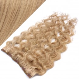 Clip in REMY vlasový pás 43cm vlnitý - prírodná / svetlejšia blond