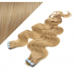 Vlasy pre metódu Tapex / Tape Hair / Tape IN 50cm vlnité - prírodná blond